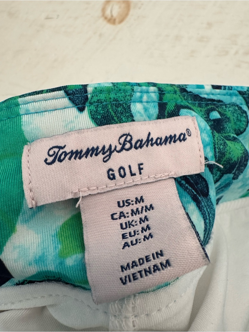 Tommy Bahama Golf Leaf-Print Skort- Teal & Green - Picture 4 of 4